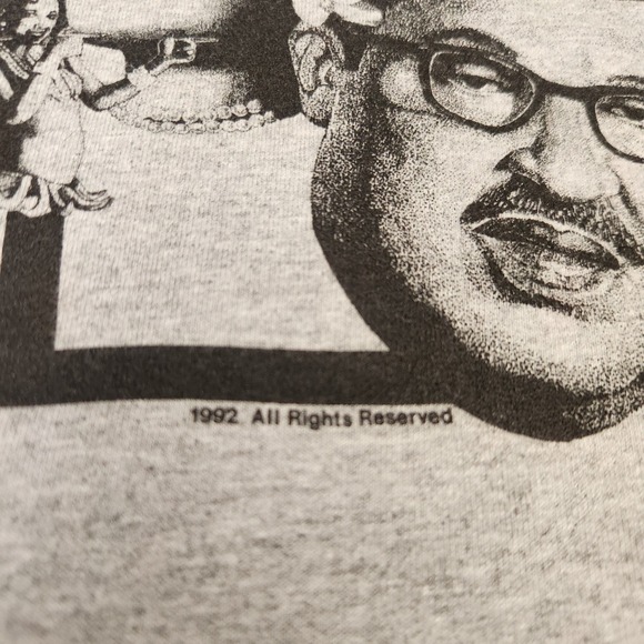 Vintage 90s Black History Leaders "Tribute To Greatness" T-shirt large Unisex - Picture 3 of 6